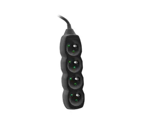Tracer PowerCord Verlängerungskabel 3 m schwarz / 3 Steckdosen / VDE-Zertifizierung / Länge 3M / schwarz