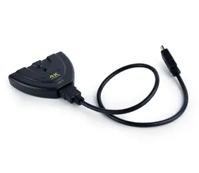 Gembird HDMI-Schnittstellenschalter mit 3 Anschlüssen / 3x HDMI IN / 1x HDMI OUT / Schwarz