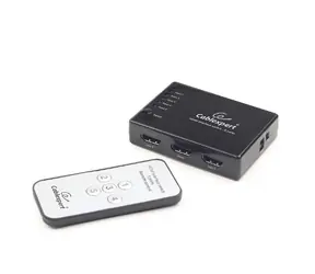 Gembird HDMI-Schnittstellenschalter mit 5 Anschlüssen / 5x HDMI IN / 1x HDMI OUT / Schwarz