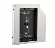 Gembird Montagerahmen für NGFF (M.2) SSD-Speicherkarte / Höhe 12,7 mm / Notebook-DVD-Slot-Adapter