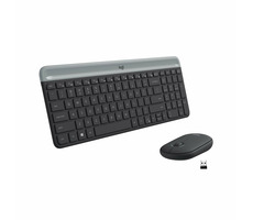 Logitech Slim Wireless Combo MK470 DE schwarz / kabelloses Tastatur- und Maus-Set / DE-Version