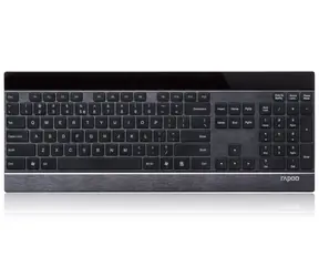 Rapoo E9270p schwarz / kabellose Tastatur mit Touch-Multimedia-Oberfläche / 5 GHz / CZ Version / 2x AA-Batterien