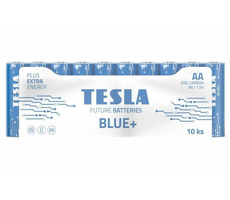 TESLA BLUE+ Zinc Carbon AA Bleistiftbatterie (R06) 10 Stück / Folie