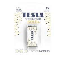 TESLA GOLD+ Alkalibatterie 9V (6LR61) 1 Stück / Blister