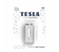 TESLA SILVER+ Alkalibatterie 9V (6LR61) 1 Stück / Blister
