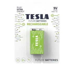 TESLA RECHARGEABLE+ Akku 9V Ni-MH 250mAh 1 St./ HR9V / Blister