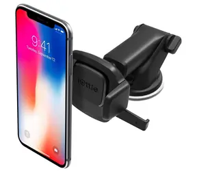 Ottie Easy One Touch 4 Mini Schwarz / Armaturenbretthalterung und Glas