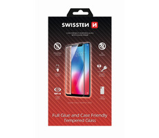 Swissten FULL GLUE COLOR FRAME CASE FRIENDLY Glas für Huawei P20 LITE schwarz