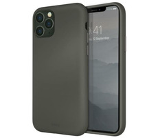 UNIQ Hybrid Lino Hue Hülle für Apple iPhone 11 Pro Max - Moosgrau