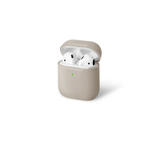 UNIQ Lino Hybrid Silikon-Schutzhülle für AirPods - Elfenbeinbeige