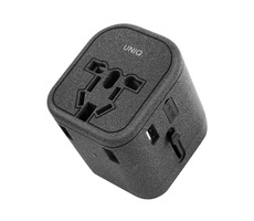 UNIQ Voyage PD WORLD Adapter PD33 - Anthrazit, dunkelgrau
