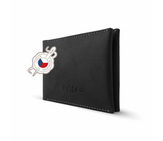 FIXED Smile Wallet Lederbrieftasche mit Smile SMART Tracker mit Bewegungssensor schwarz