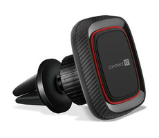 Connect IT InCarz 4Strong360 CARBON rot / Magnetische Autohalterung / universal / 4 Magnete / Restposten