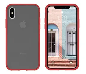 Mercury Peach GARDEN BUMPER Hülle für Apple iPhone 11 Pro MAX schwarz-rot
