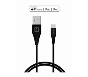 Swissten TPE Datenkabel USB - LIGHTNING MFi 1,2m schwarz