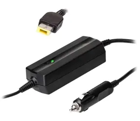 Trx Akyga Auto-Netzteil 20 V für IBM und Lenovo -Laptops / 3,25 A / 65 W / quadratische gelbe Slim-Spitze 