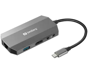 Sandberg USB-C 6-in1-Dockingstation