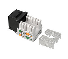 Solarix Cut-in Keystone CAT5E-Klemmenblock 90° / RJ45-Stecker / ungeschirmt