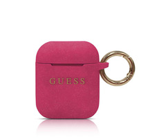 Guess Silikonhülle für Apple Airpods Fuchsia