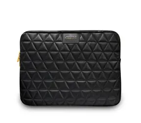 Guess Gesteppte Laptoptasche 13" schwarz / ECO-Leder