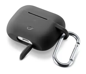 CellularLine Bounce Schutzhülle mit Karabiner für Apple AirPods Pro schwarz