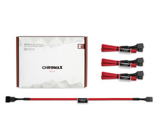 Noctua NA-SEC1 rot (chromax) / Verlängerungskabel / 3x 4-Pin PWM / Länge 300 mm