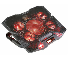 Evolveo ANIA 5R rot / Kühlständer für Laptops 11" - 15,6" / 5 Lüfter / LED-Hintergrundbeleuchtung / USB