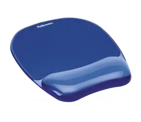 Fellowes CRYSTAL blau / Gelpad für Maus und Handgelenk