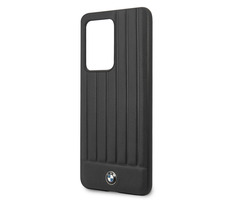 BMW Leder Lines Cover für Samsung Galaxy S20 Ultra schwarz