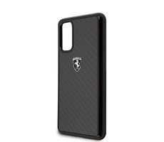 Ferrari Heritage Carbon Cover für Samsung Galaxy S20 schwarz
