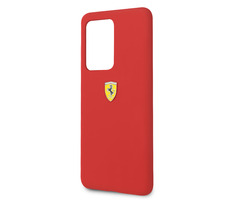Ferrari SF Silikonhülle für Samsung Galaxy S20 Ultra rot