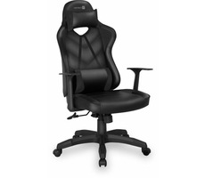 Connect IT LeMans Pro schwarz / Gaming-Stuhl / verstellbar / Leder / Rollen / Belastbarkeit 150 kg