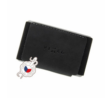 FIXED Tiny Wallet Geldbörse aus echtem Rindsleder (FIXW-STN-BK) schwarz