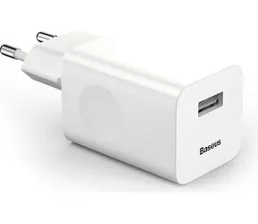 Baseus BX02 QC 3.0 USB-Ladegerät / 24W / Quick Charge 3.0 / 1x USB-A 3.0 / Weiß