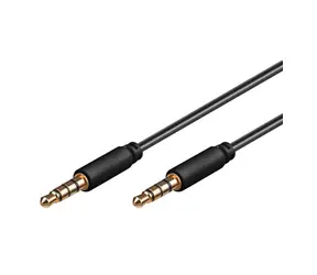 PremiumCord Kabelbuchse 3,5 mm 4-polig MM 2 m