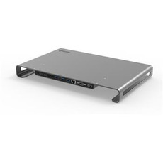 Swissten USB-C HUB DOCK / 2x USB-C / 3x USB 3.0 / HDMI / LAN / microSD / SD / Klinke 3,5 mm / VGA / Aluminium