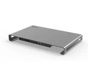 Swissten USB-C HUB DOCK / 2x USB-C / 3x USB 3.0 / HDMI / LAN / microSD / SD / Klinke 3,5 mm / VGA / Aluminium