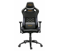 Canyon Nightfall CND-SGCH7 schwarz-orange / Gamingstuhl / Metallgestell / Neigung 90-150° / max. 150 kg / PU-Leder 