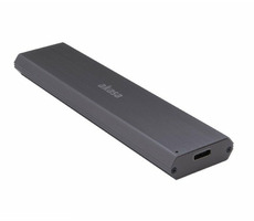 Akasa AK-ENU3M2-03 schwarz / externe Box für M.2 PCIe NVMe SSD / USB 3.1 Gen2 Typ-C / Aluminium