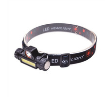 Solight WN32 LED wiederaufladbare Stirnlampe 3W + COB / 150 + 60lm / Li ION / USB
