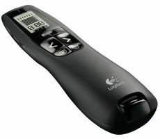 Logitech R800 / kabelloser Präsentationscontroller / grüner Laser / LCD-Display / USB-Empfänger 