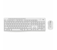 Logitech MK295 Silent weiß / Kabelloses Tastatur- und Mausset / US-Layout / USB-Nano-Empfänger