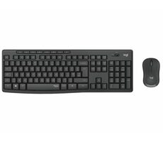 Logitech MK295 Silent US Graphite / Kabelloses Tastatur- und Mausset / US-Version