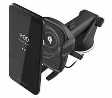 iOttie Easy One Touch Wireless 2 Armaturenbrett- und Windschutzscheiben-Autohalterung mit kabellosem Ladegerät, Schwarz