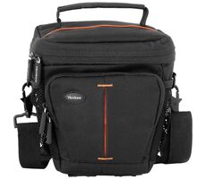 YENKEE YBC 510BK Canyonlands SLR-Kameratasche M schwarz-orange / 11,5 x 12 x 18 cm