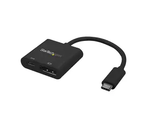 StarTech USB-C auf DisplayPort & Power Delivery Adapter 60W schwarz / 4K 60Hz / HBR2 / Thunderbolt 3