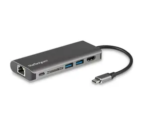 StarTech DKT30CSDHPD Mini-Dockingstation grau / 60W Netzteil / 1x HDMI / 4X USB / 1x RJ-45 / SD & MMC Steckplatz