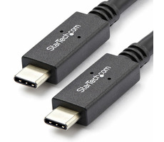 StarTech USB-C Kabel mit Power Delivery 5A schwarz / 10Gbps / 1m