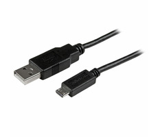 StarTech Kabel MicroUSB auf USB-A schwarz / 480 Mbit/s / 2m