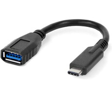 OWC -Adapter USB-C auf USB-A schwarz / 1x USB-C (M) / 1x USB-A 3.1 Gen1 (F) / Länge 14cm 